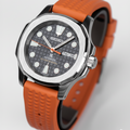 Seikonaut Orange & Waffle - Seiko Mod